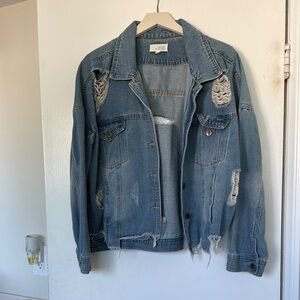 Distressed Denim Jacket